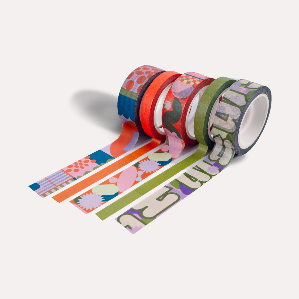 Ginger Mix Washi Tape - Set of 5