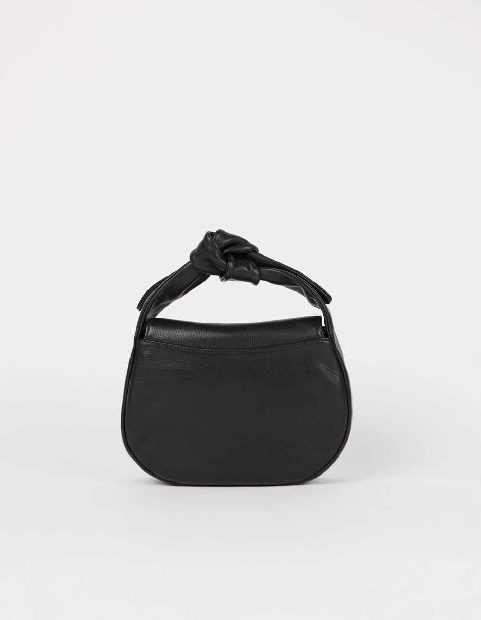 Coco Croissant - Black Soft Grain Leather