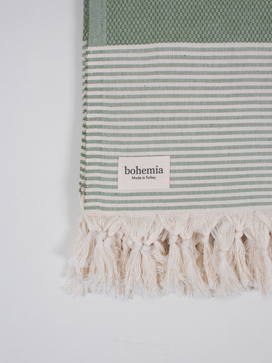 Amalfi Cotton Hammam Towel - Olive