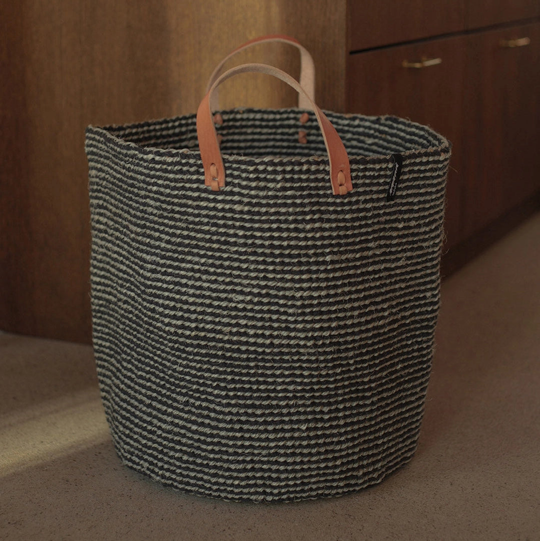 Pamba Market Basket - Grey Sisal - Large
