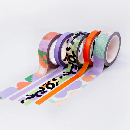 Pastel Cities Washi Tape - Set of 5