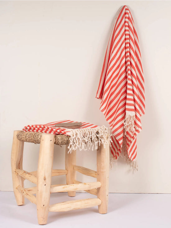 Sorrento Hammam Towel - Orange/Coral