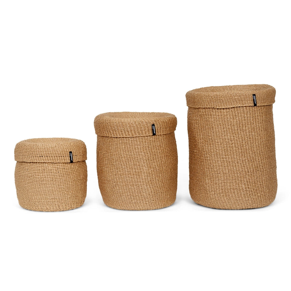 Kiondo Basket with Lid - Brown - Large