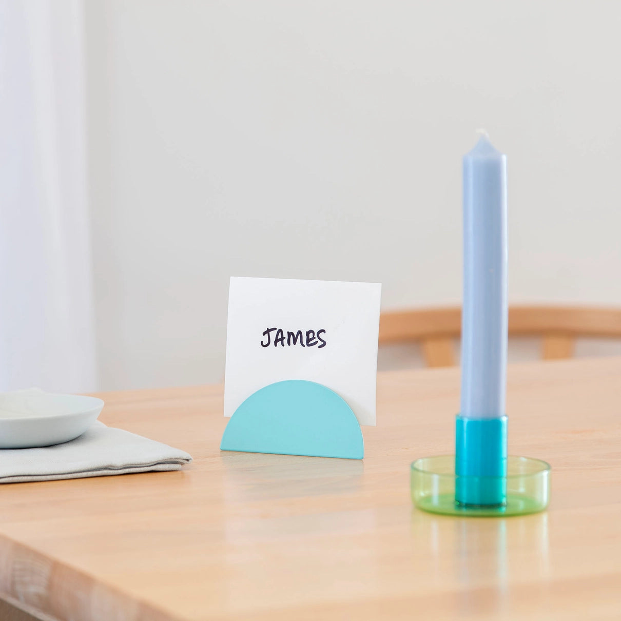 Geometric Photo Clip - Semi Circle - Blue