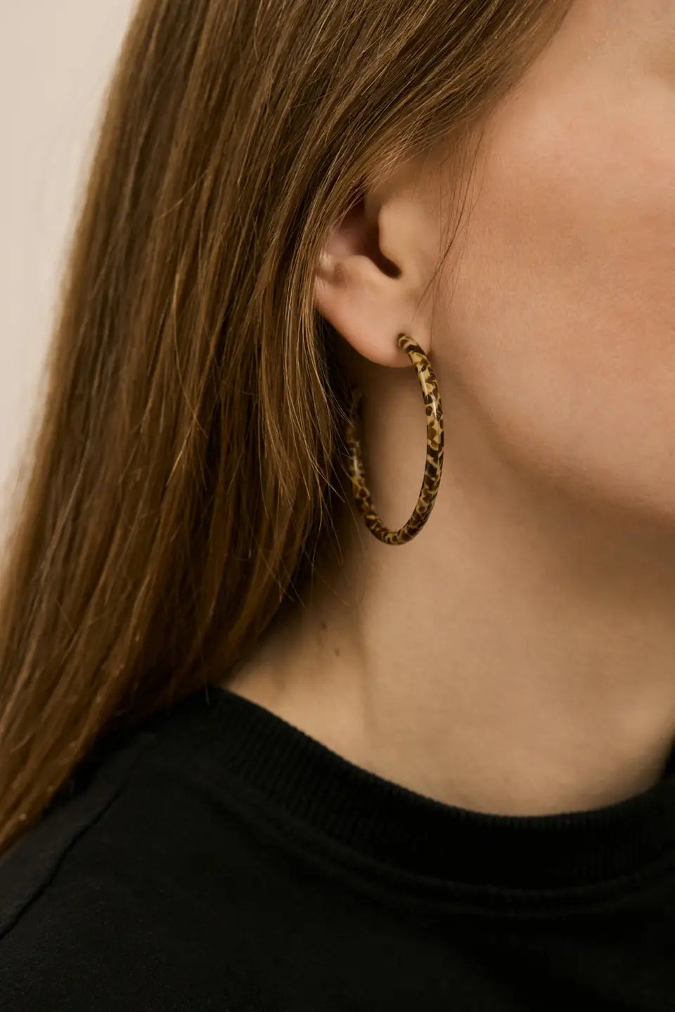 Large Loop Earrings - Caffè