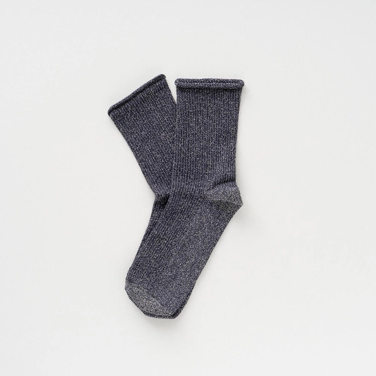 Glitter Lurex Socks in Eco-Friendly Lyocell - Grey