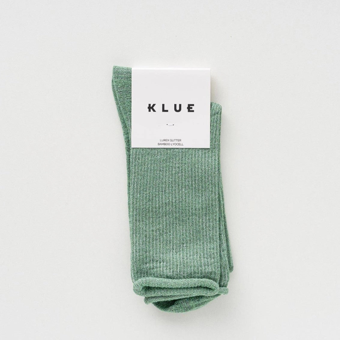 Glitter Lurex Socks in Eco-Friendly Lyocell - Mint Green