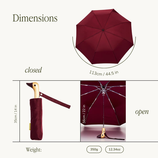 Cherry Compact Eco-Friendly Original Duckhead Umbrella