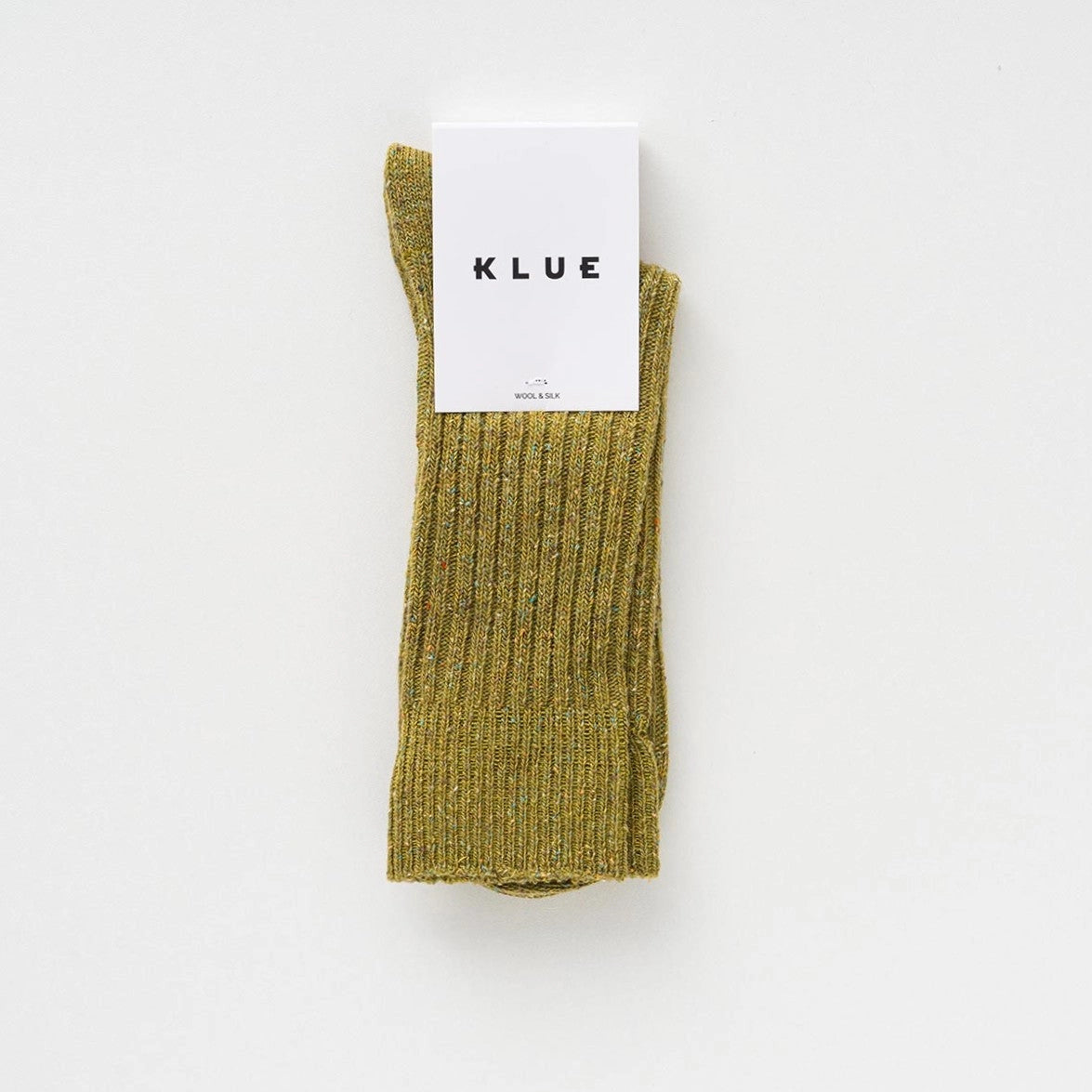 Silk & Wool Dust Star Socks - Khaki