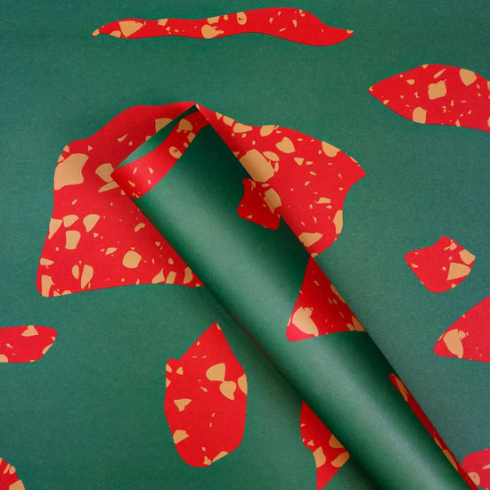 Christmas Terrazzo Shapes Wrap