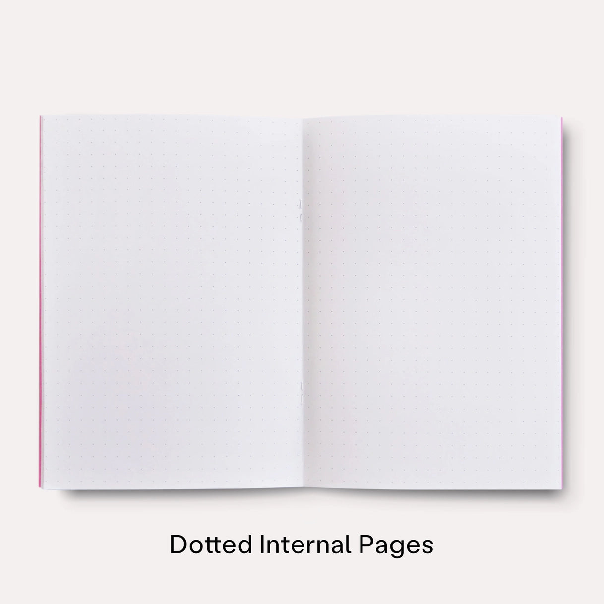 Pink Cut Out Shapes Slimline Notebook - Dot Grid