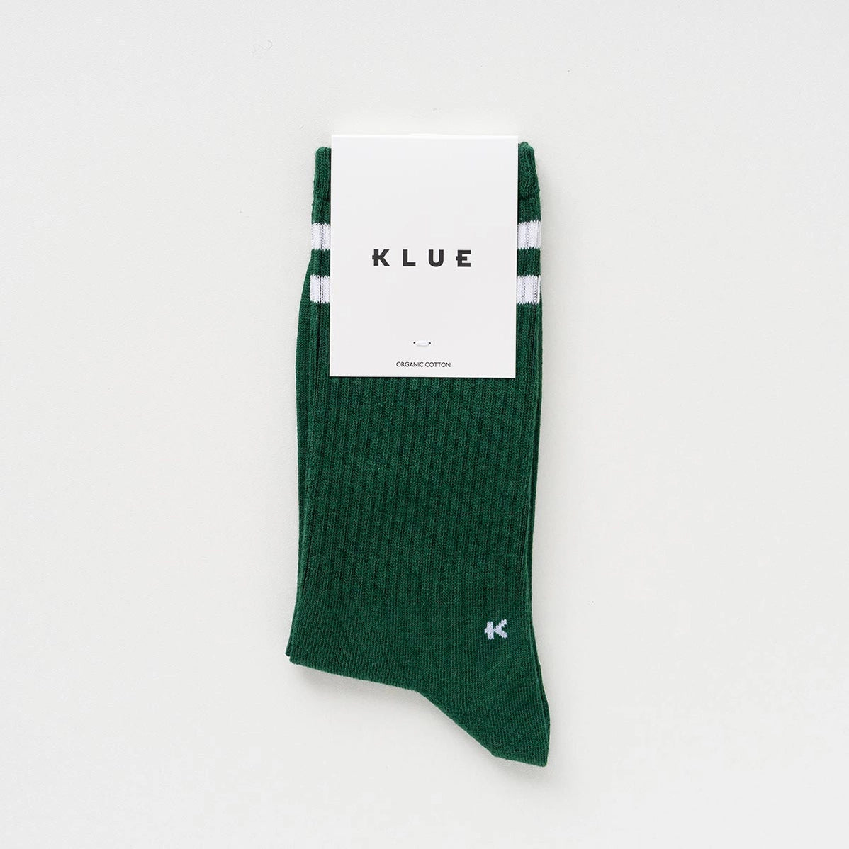 Organic Cotton Tennis Sport Socks - Green & White