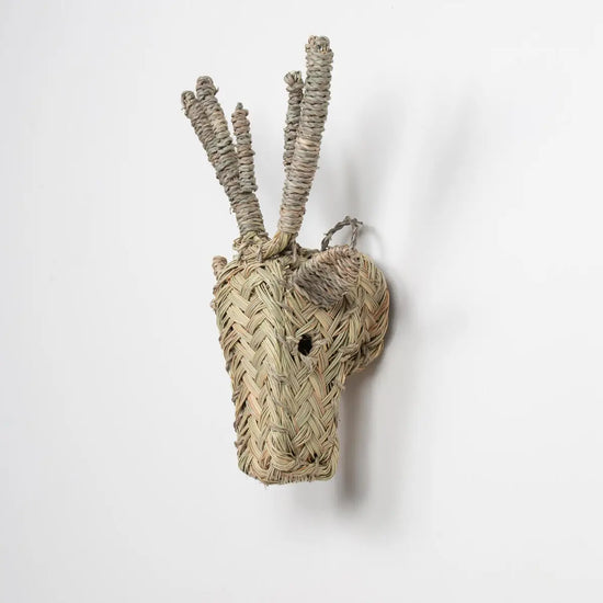 Mini Woven Animal Head - Stag