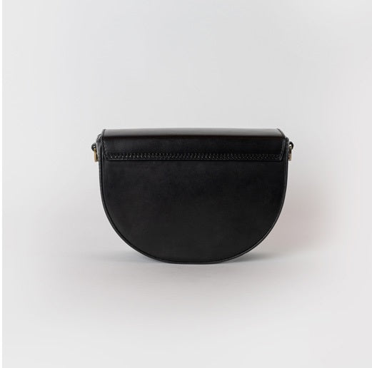 Ava Crossbody Saddle Bag - Two Straps - Black