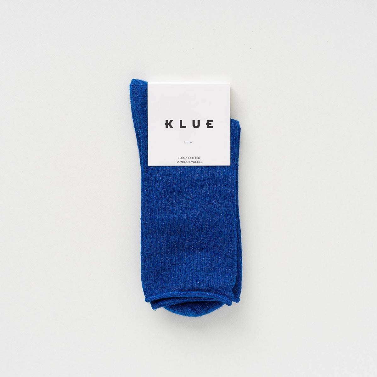 Glitter Lurex Socks in Eco-Friendly Lyocell - Electric Blue