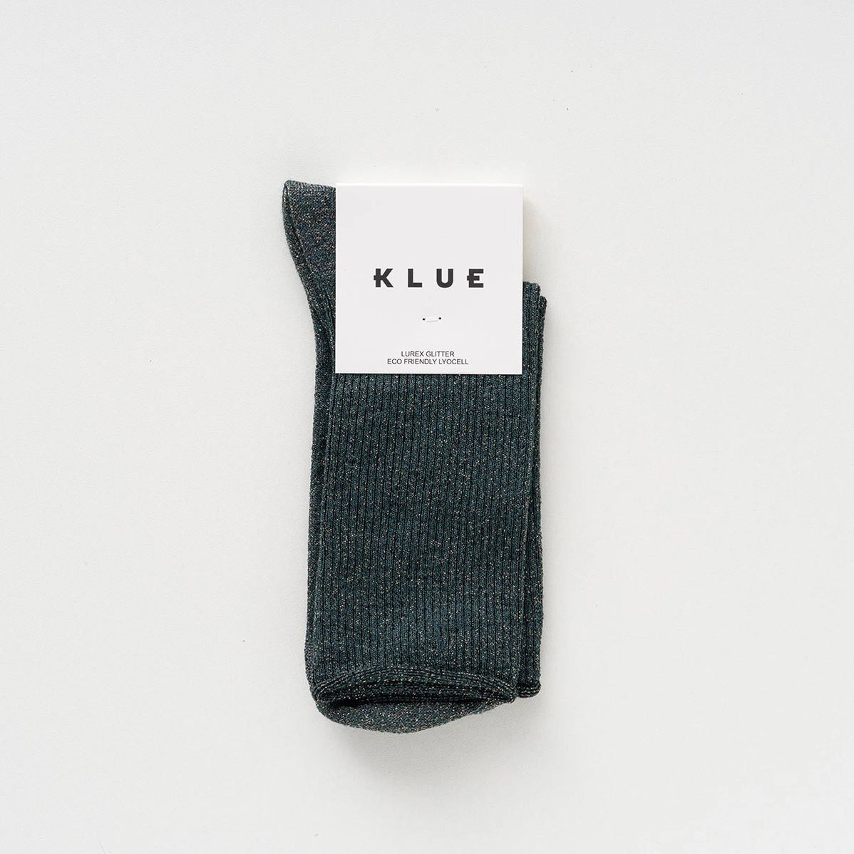 Glitter Lurex Socks in Eco-Friendly Lyocell - Green