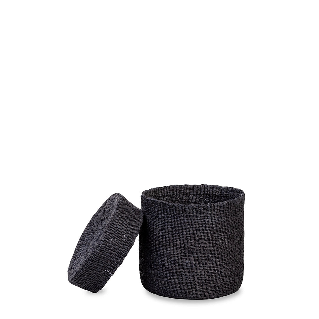 Kiondo Basket with Lid - Black - Small