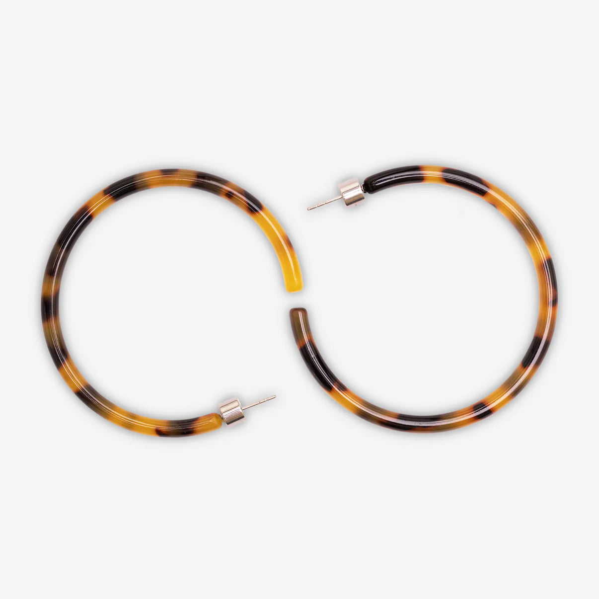 Large Loop Earrings - Dark Cheetah
