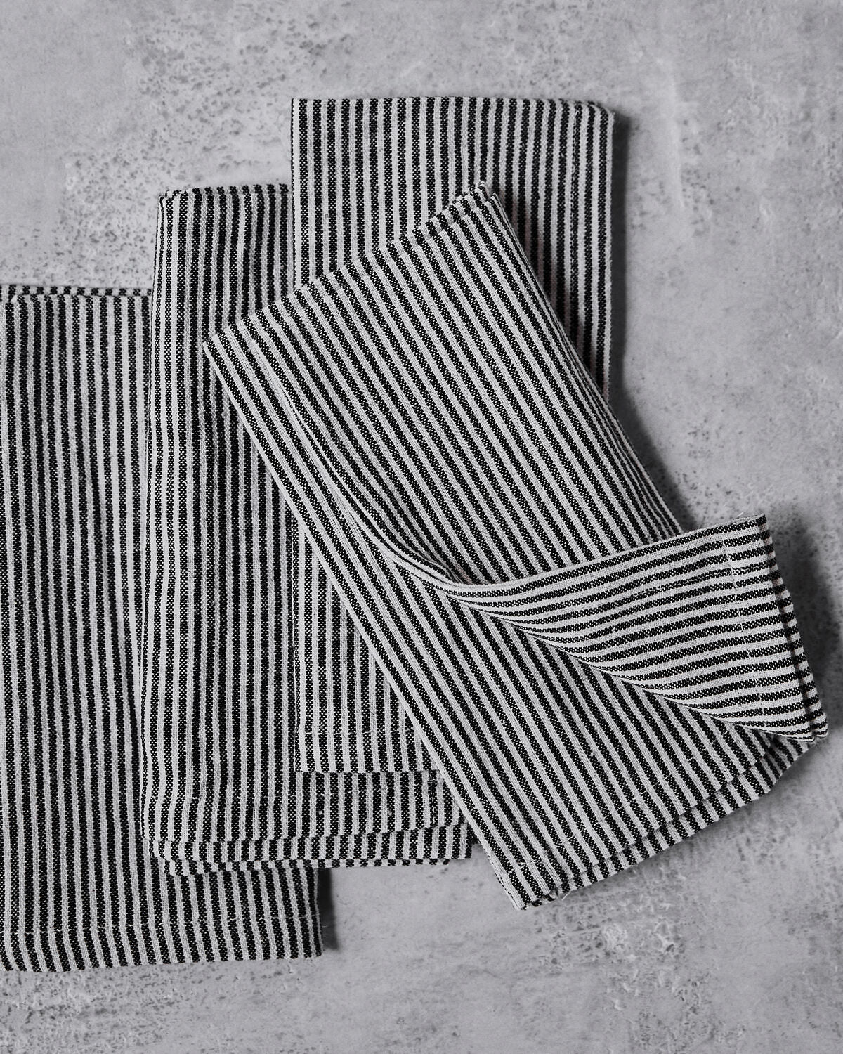 Napkins - HDBlock - Sand & Black - Set of 4