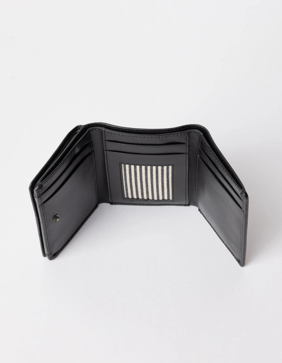 Ollie Wallet - Black Classic Leather