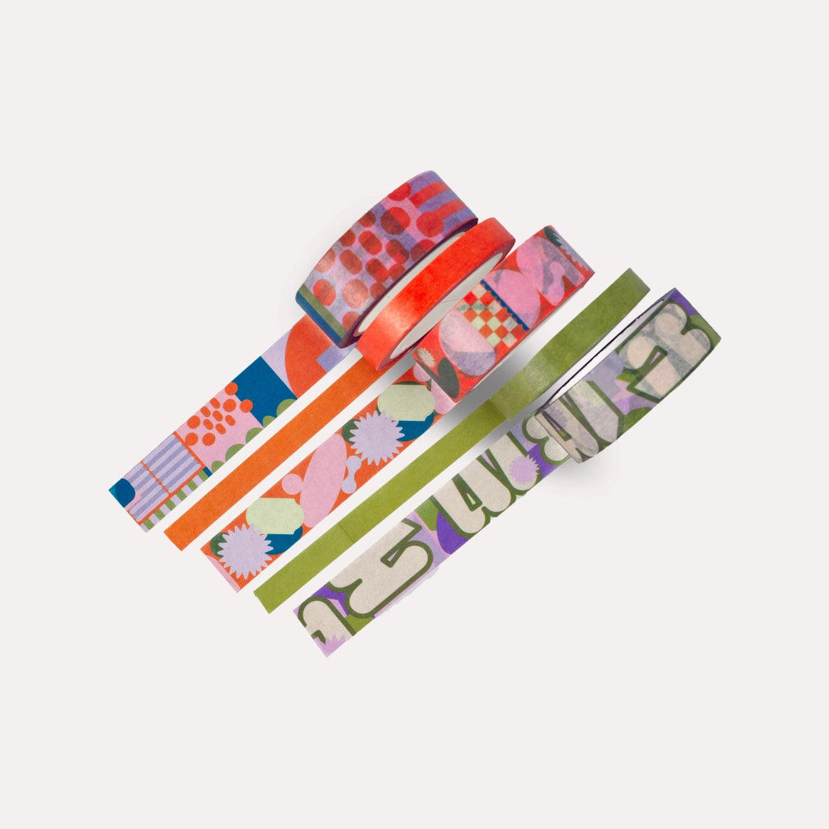 Ginger Mix Washi Tape - Set of 5
