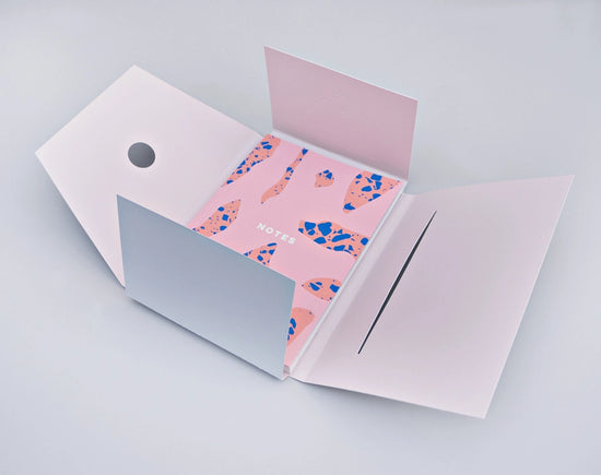 Terrazzo Shapes Lay Flat Notebook