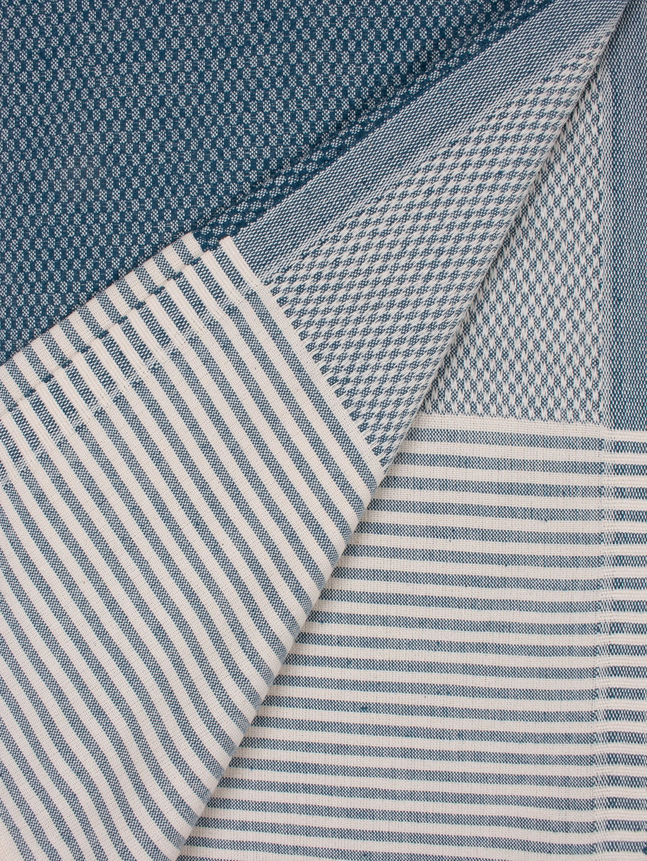 Amalfi Cotton Hammam Towel - Indigo