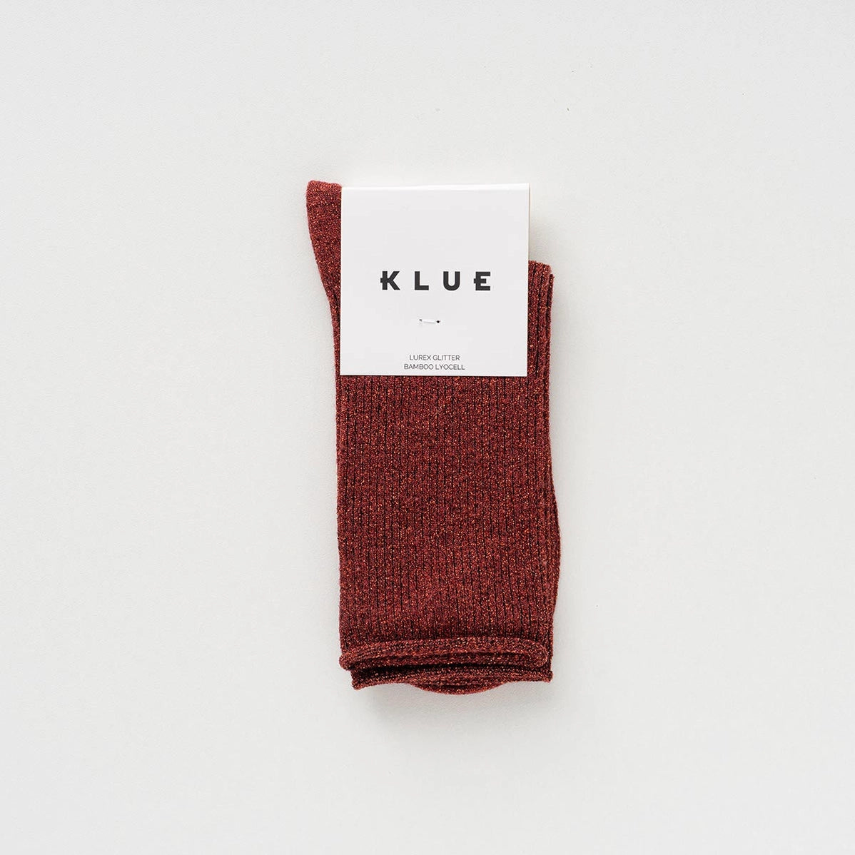 Glitter Lurex Socks in Eco-Friendly Lyocell - Red