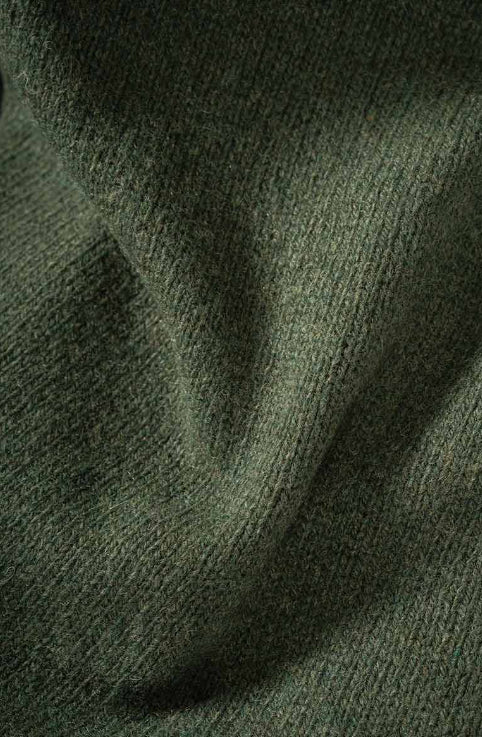ADA - Recycled Cashmere Mock-Neck Sweater - Moss Green