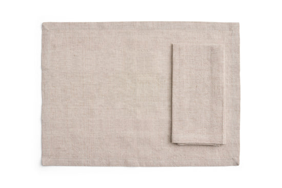 TAVOLO NAPKIN / PLACEMAT - SET OF 4 - SOFT BEIGE
