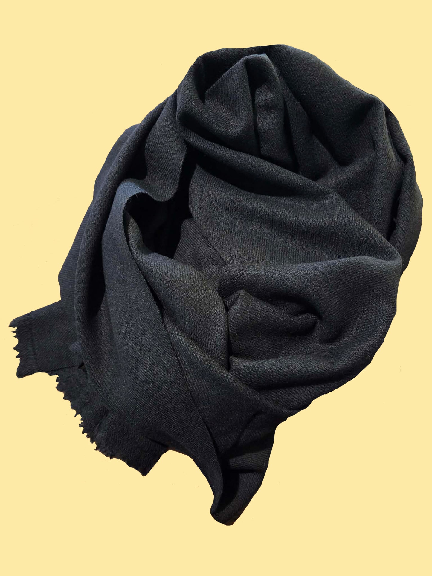 Classic Cashmere Scarf - Taped Black