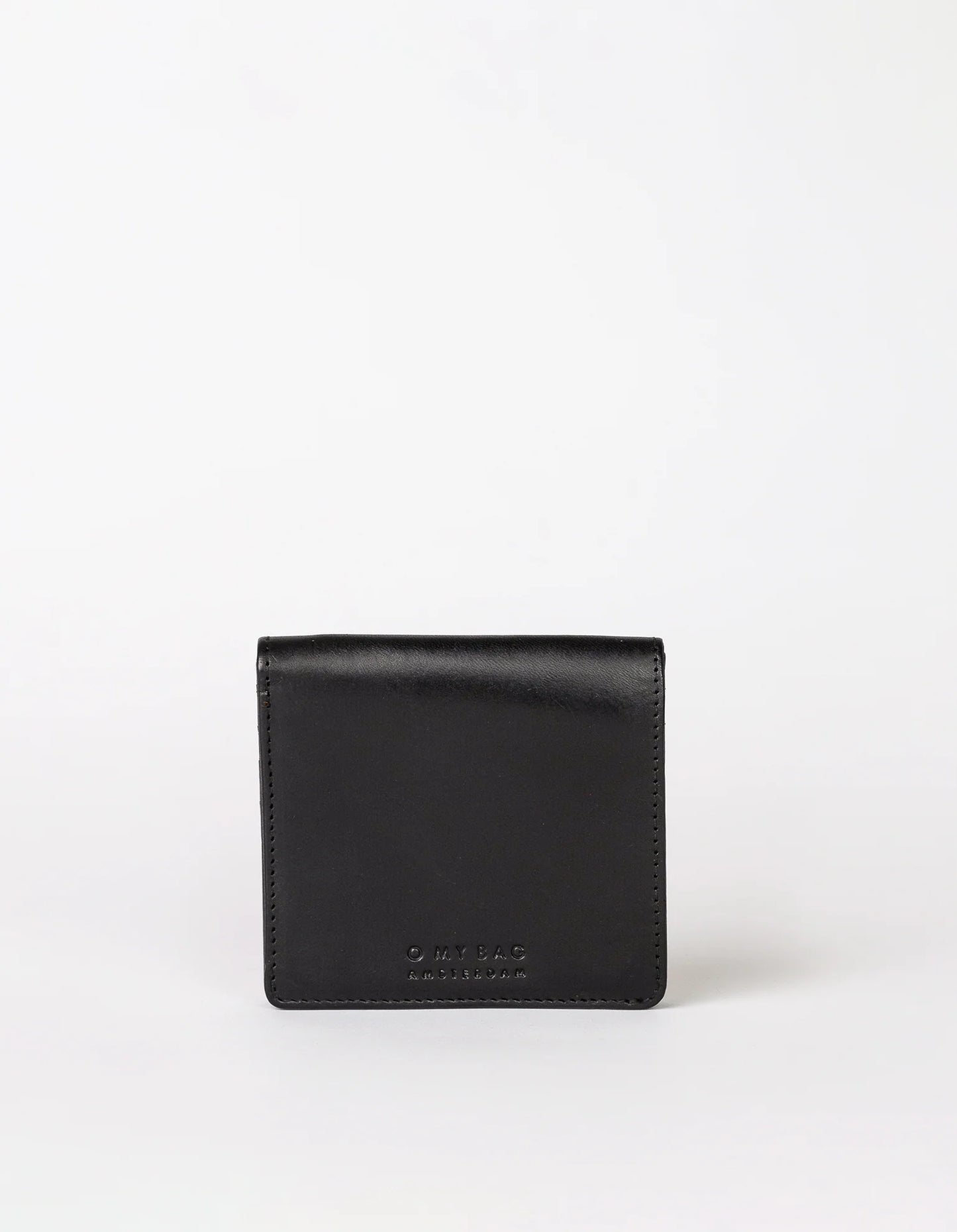 Alex Fold-Over Wallet - Black Classic Leather