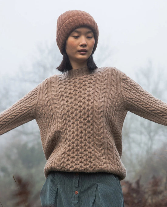 Serena Lambswool Knitted Jumper - Oatmeal