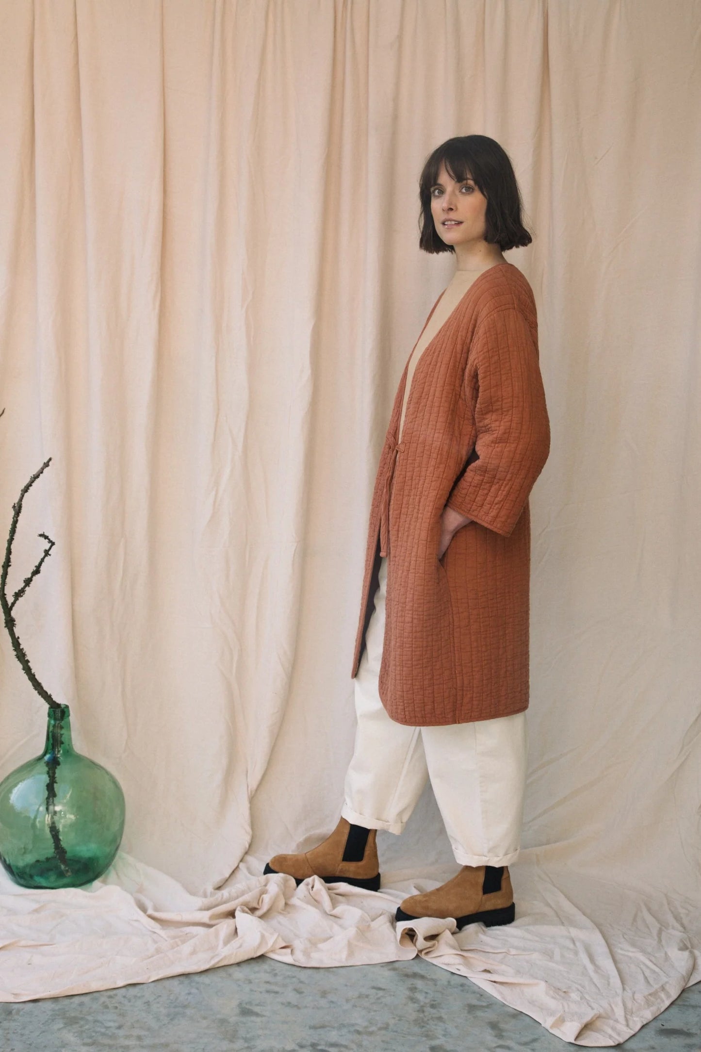 Akoya Organic Cotton Quilted Jacket - Tortoiseshell
