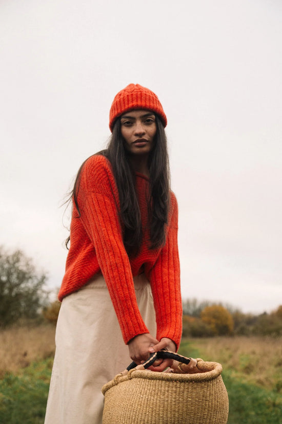 Brogan Lambswool Hat - Flame