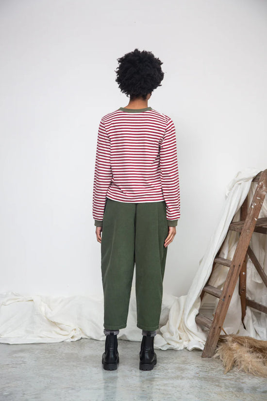 Cedar Organic Cotton Corduroy Trousers - Khaki