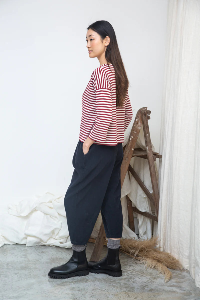 Cedar Organic Cotton Corduroy Trousers - Night Sky Navy