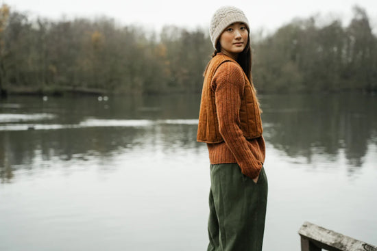 Shika Lambswool Knitted Jumper - Rust Marl