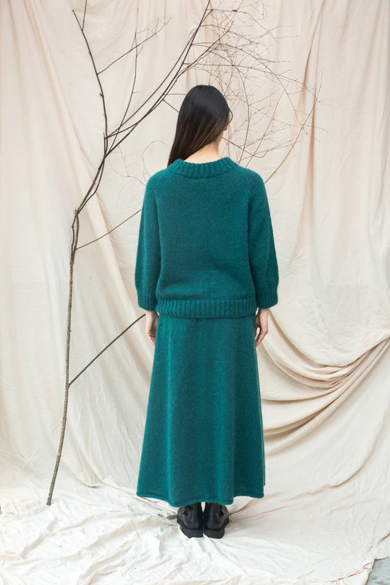 Solstice Mohair Knitted Jumper - Pine