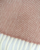 Wool Blanket  - Herringbone Rosestone