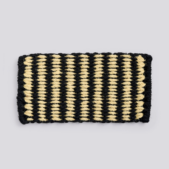 Coco Door Mat - Stripe Wide - Black & White