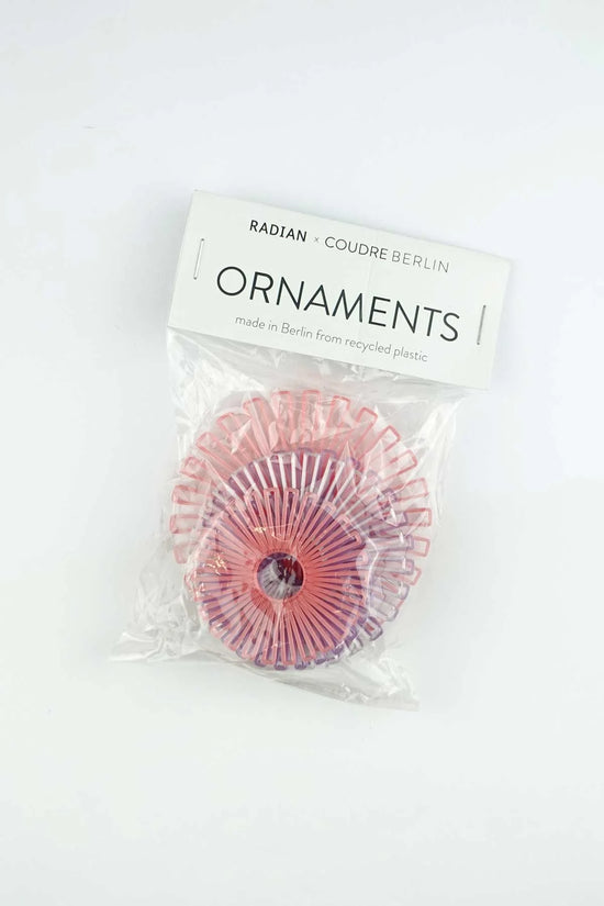 Ornaments - Decorative Hangers - Grapefruit Pink, Lavender Violet & Snow White