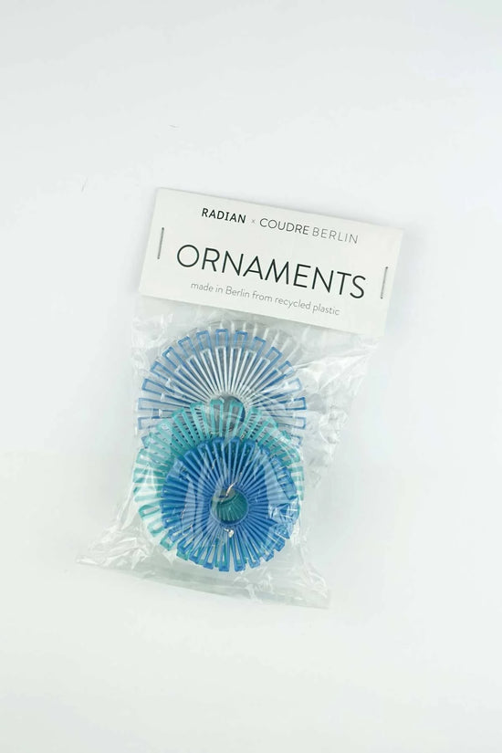 Ornaments - Decorative Hangers - Steel Blue, Snow White & Turquoise