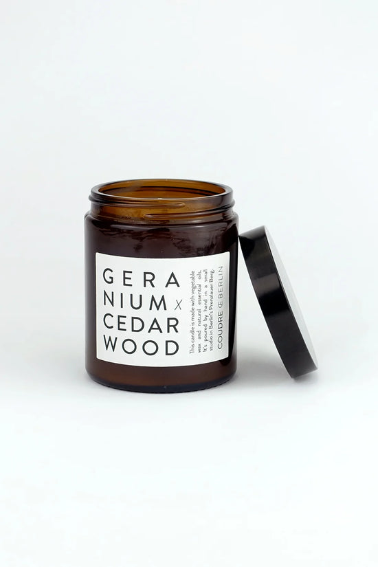 Geranium X Cedarwood - ESSENTIALS Scented Candle