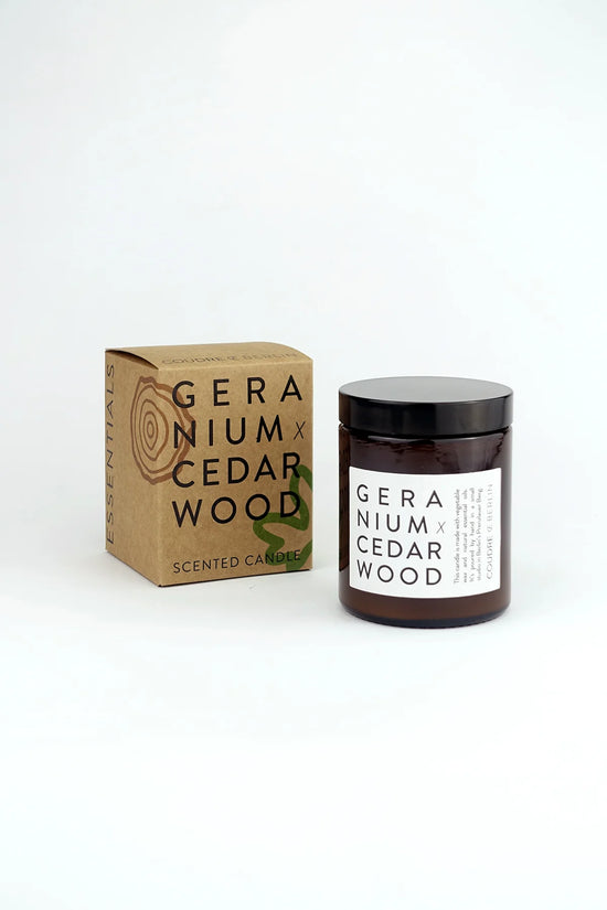 Geranium X Cedarwood - ESSENTIALS Scented Candle