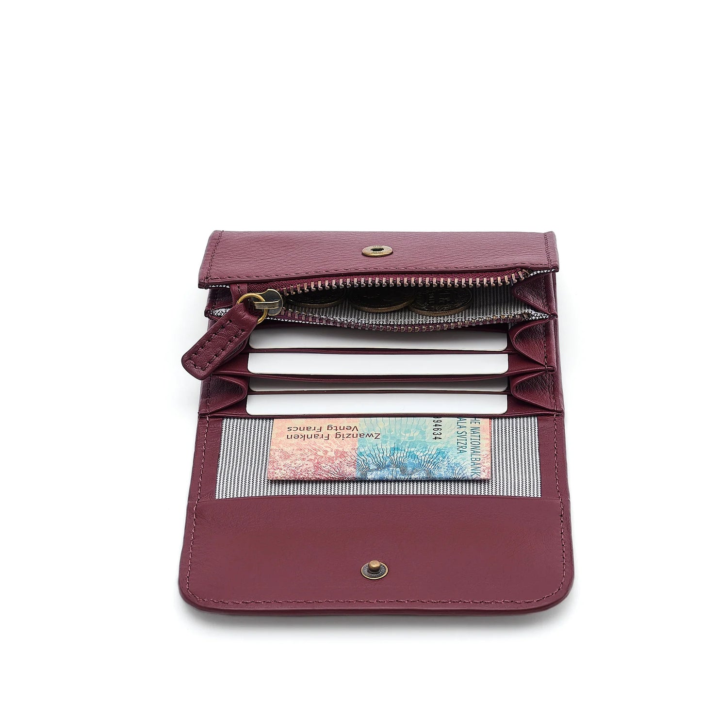 Folding Wallet Big  - Berry