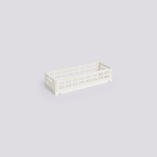 HAY COLOUR CRATE MINI - OBLONG - OFF-WHITE