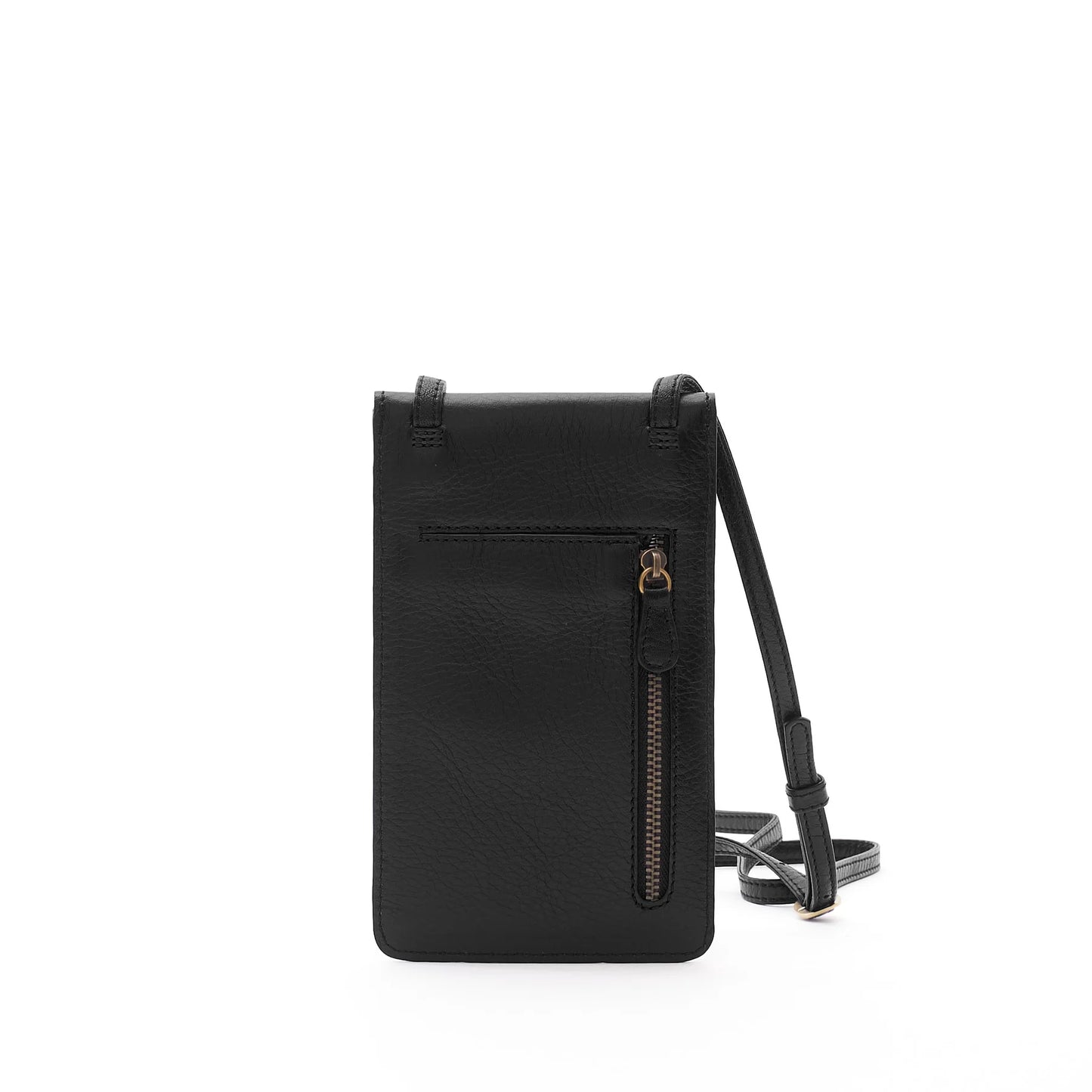 Phone Bag with Zip Pocket - Black
