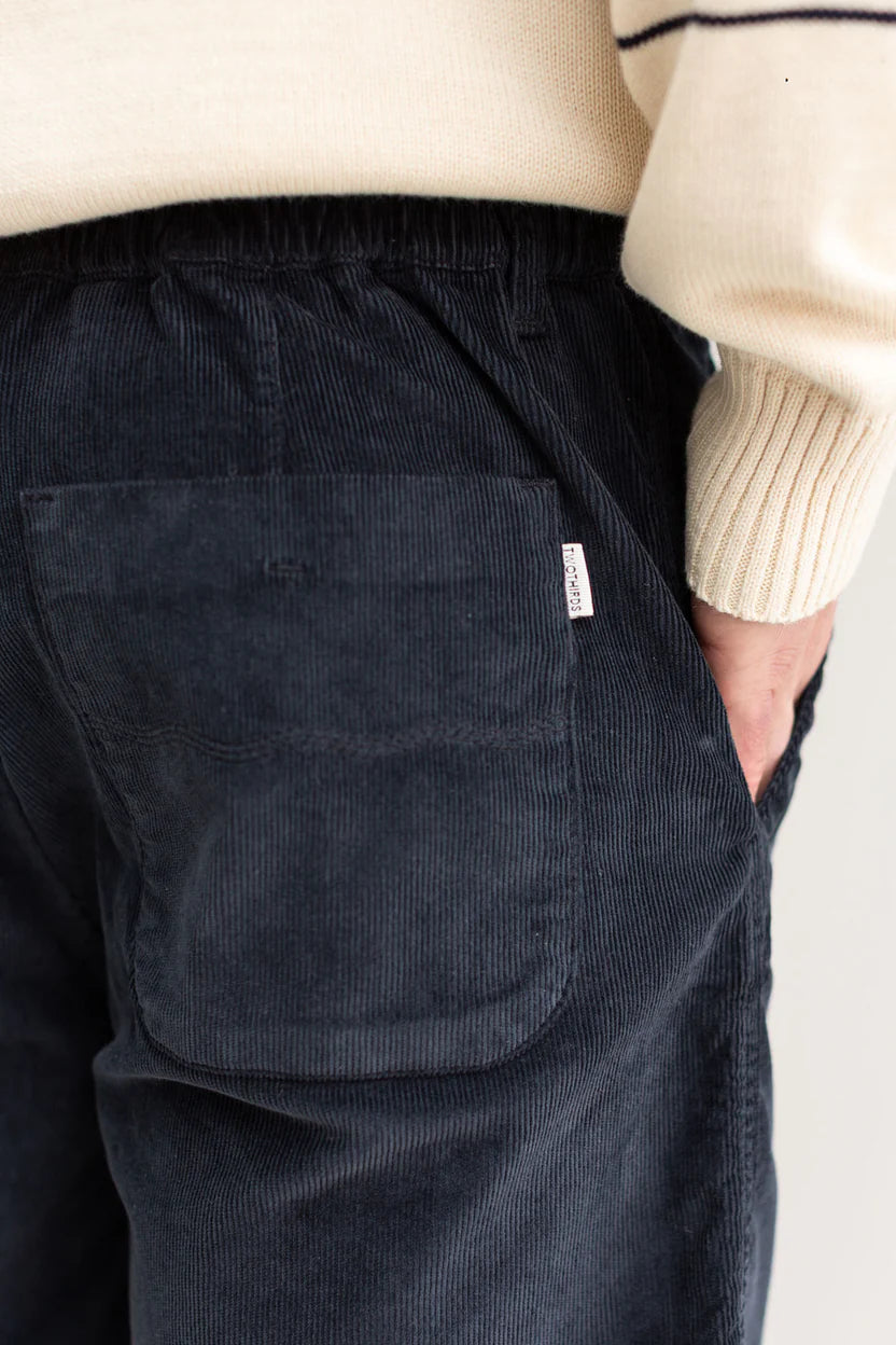 Kabak Micro Corduroy Shorts — Dark Navy
