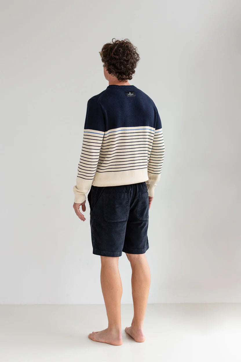 Kabak Micro Corduroy Shorts — Dark Navy